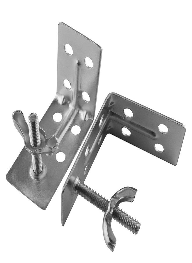AXLIZER 2PCS Curtain Hardware Roman-Style L-Shaped Sunshade for Roman or Other Shades/Ceiling or Wall Mount - Image 2